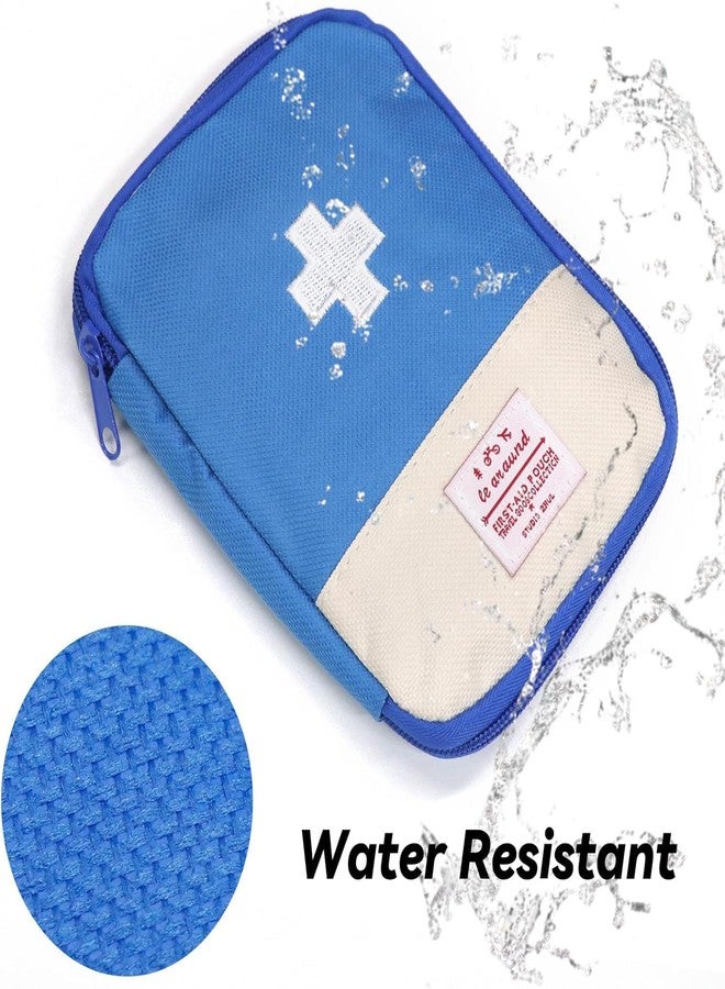 SENVOX Polyester Mini Small First Aid Kit Pouch | Emergency Pill Organiser Bag | Medical Bag for Outdoor, Camping, Hiking (Blue) - Image 4